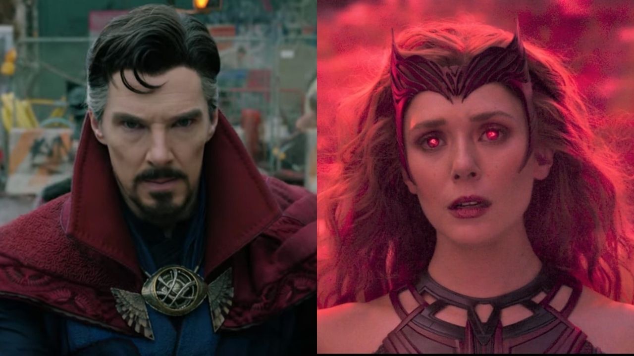 Doktor Strange i Scarlet Witch, postaci z filmu Doktor Strange w multiwersum obłędu