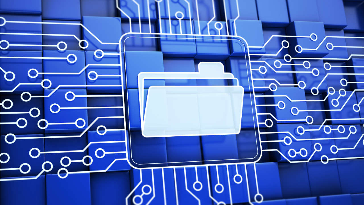 Windows 11 - folder - stock photo