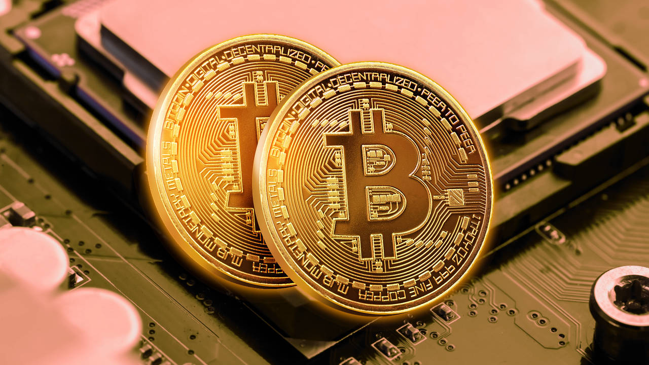 Intel - procesor - dwie monety - bitcoin