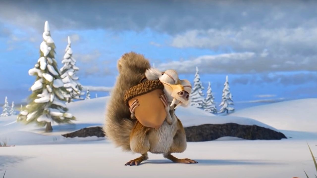 Wiewiór z serii Epoka lodowcowa wreszcie dorwał żołędzia