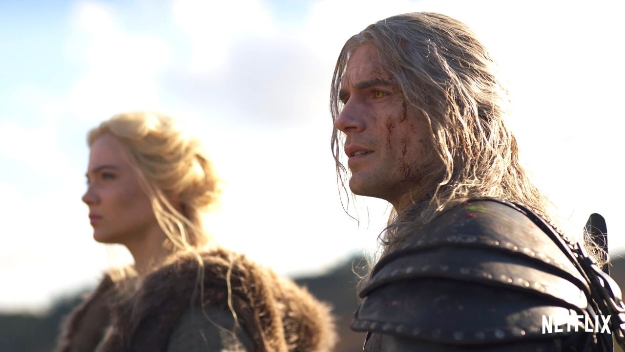 Ciri i Geralt w serialu Wiedźmin