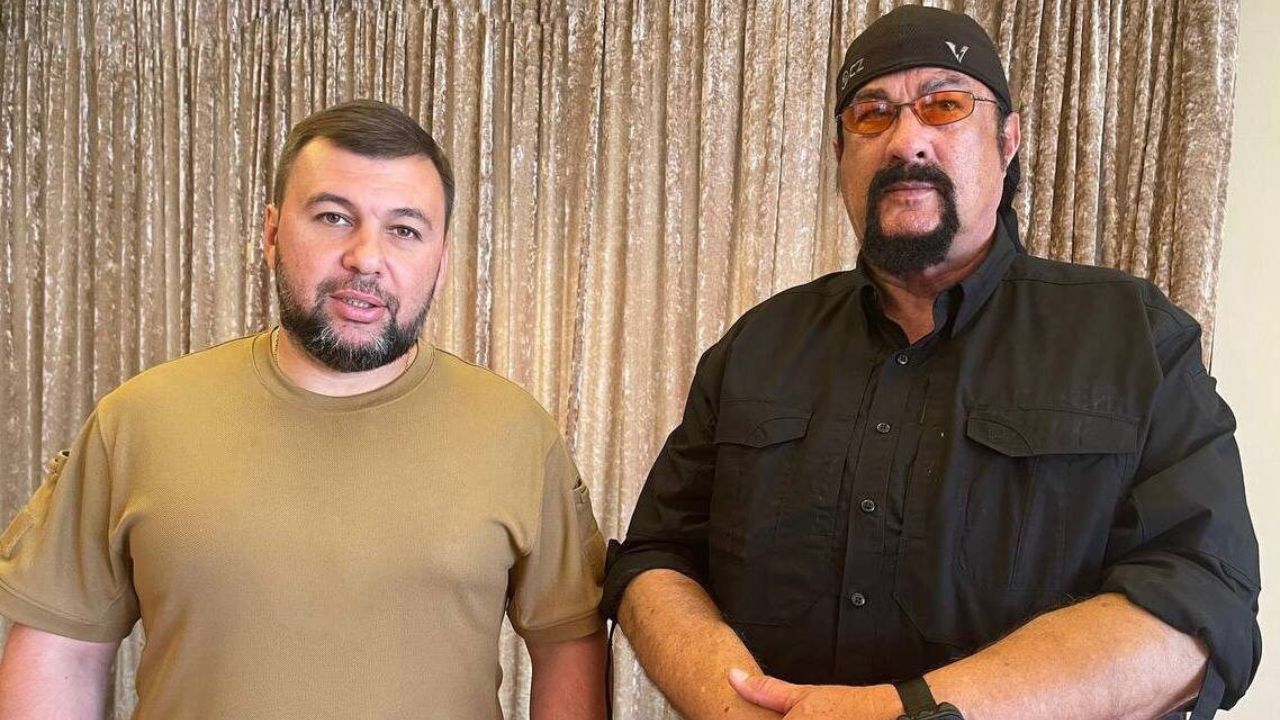 Steven Seagal narzędziem propagandy. Aktor kręci dokument w Ołeniwce