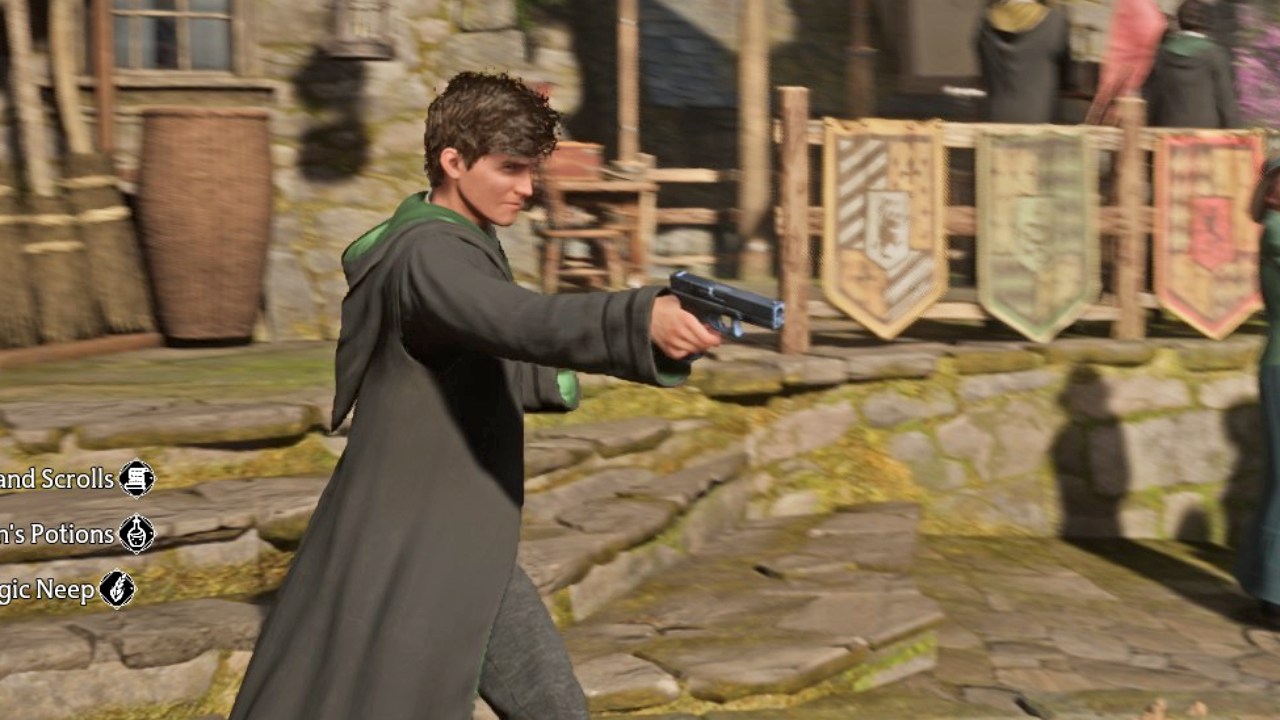 Hogwarts Legacy dostało spluwy i szparagi zamiast różdżek