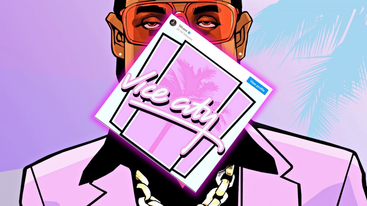 GTA VI i 50 Cent. Raper udostępnił obrazek z Vice City