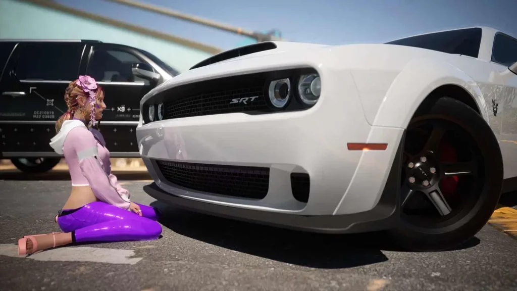 Cyberpunk 2077 Dodge Challenger SRT Demon (1)