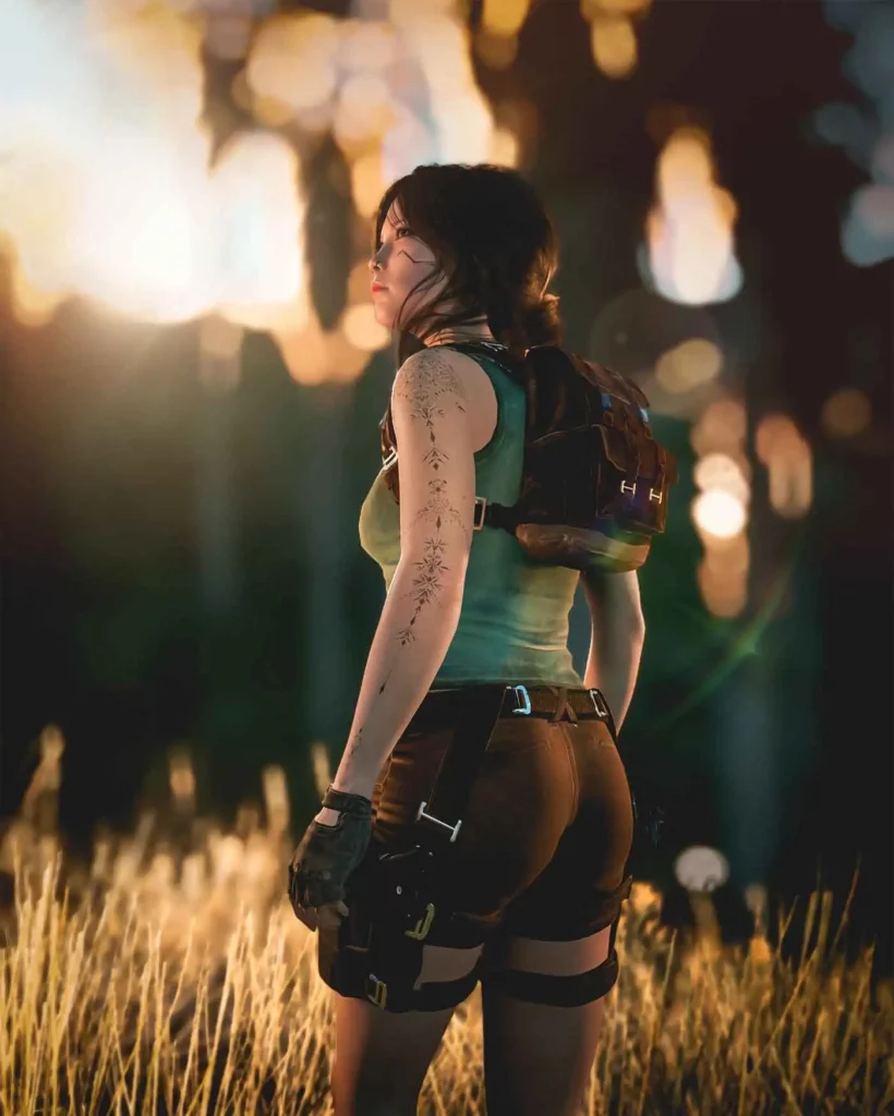 Cyberpunk 2077 Lara Croft mod