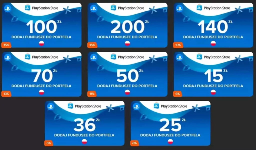 Karty doładowujące do PlayStation Network. Różne rodzaje kwot, za jakie można doładować nasze konto PlayStation