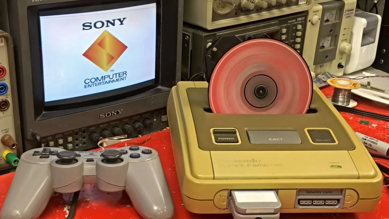 Konsola Nintendo PlayStation. Stworzył ją sam, bo oryginał jest za drogi