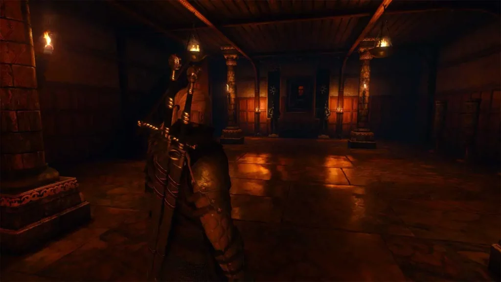 Wiedźmin 3 po zainstalowaniu moda na oświetlenie RTX.