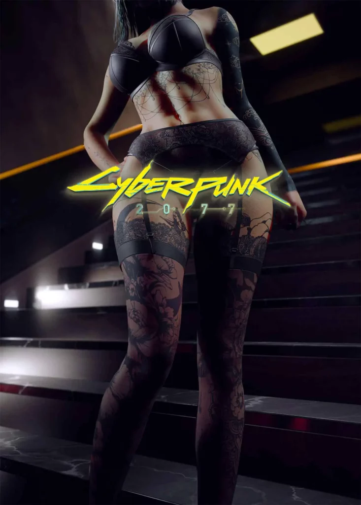 Cyberpunk 2077 mod francuska bielizna