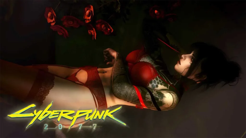 Cyberpunk 2077 mod francuska bielizna