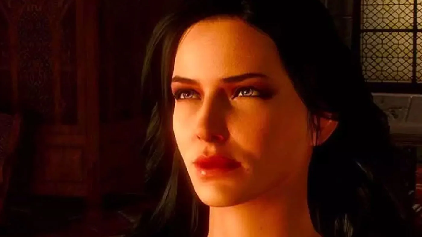 Wiedźmin 3 i Yennefer w swoim pokoju.