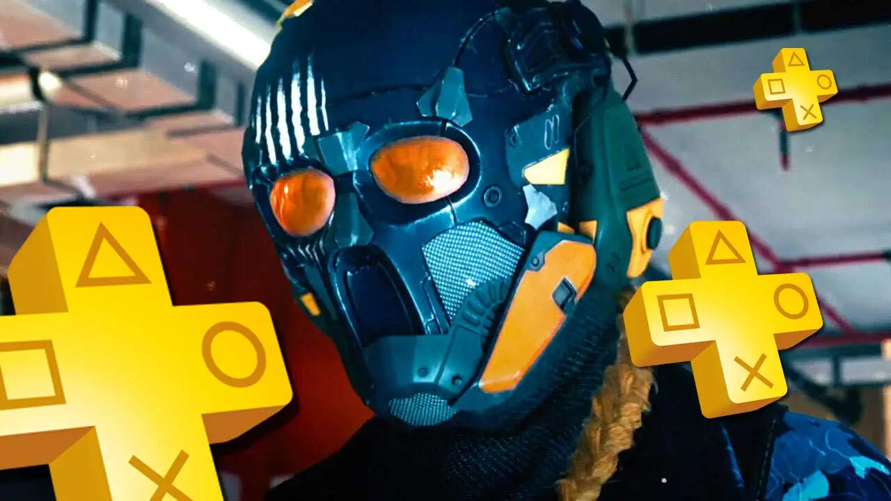 Postać Elodie “Lockpick” Micheaux z Call of Duty: Modern Warfare 3. Obok logotypy PS Plus.