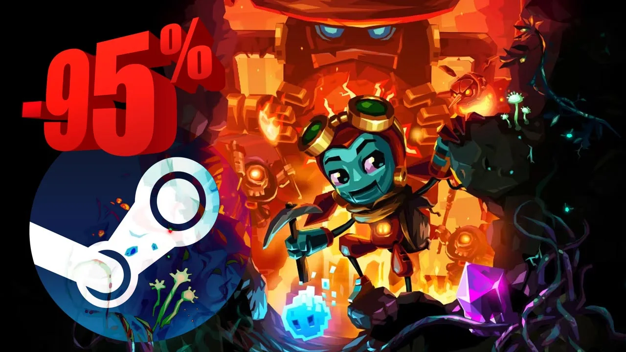 SteamWorld Dig 2 - 4,26 zł za hit z przytłaczająco pozytywnymi ocenami. Ta metroidvania to 