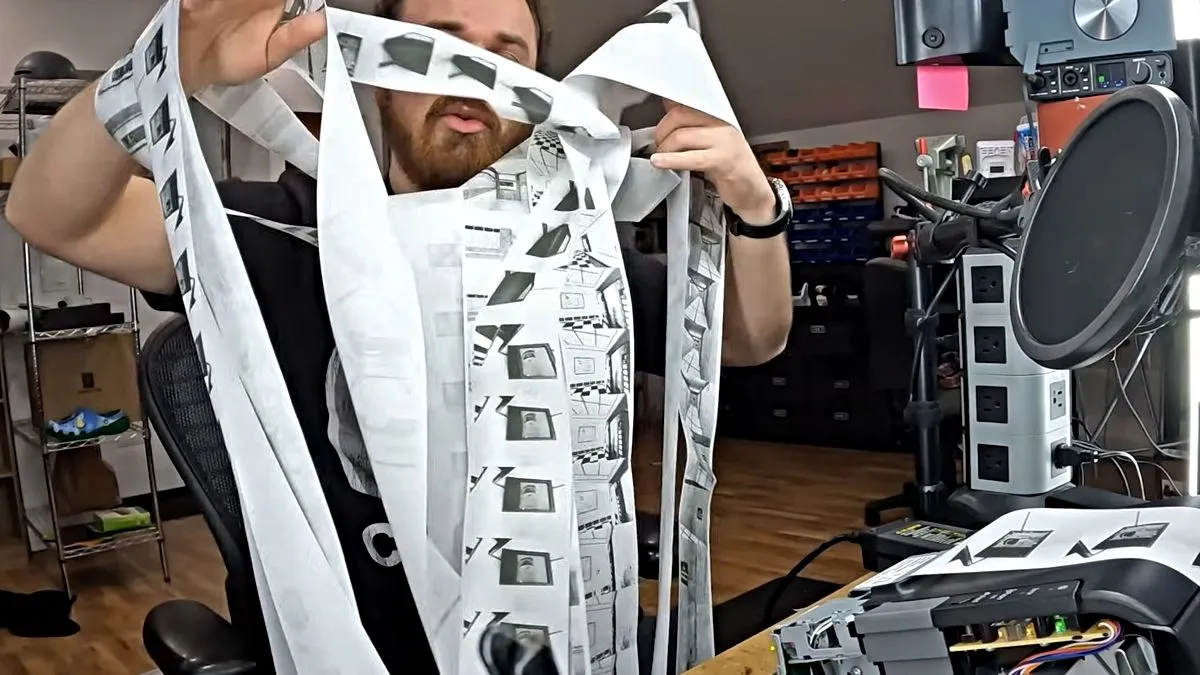 DOOM odpalony na drukarce do paragonów [WIDEO]