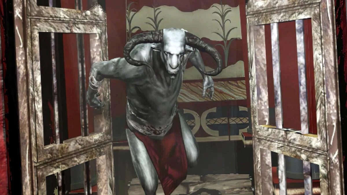 Screen z gry Fate of the Minotaur. Tytuł zadebiutował za darmo na Steam i został sfinansowany przez Unię Europejską.