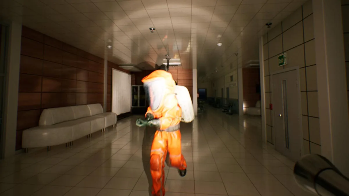 Screen z darmowej gry Last Stop Horror Hospital, która dzisiaj ma premierę na Steam.