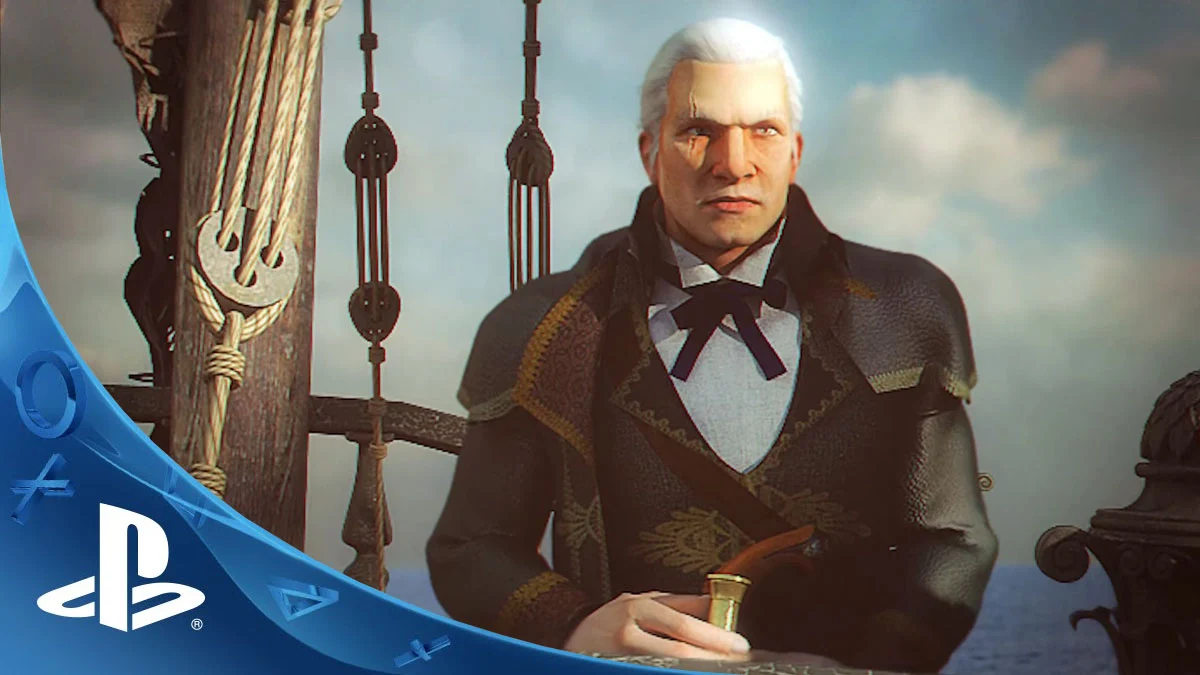 Screen z trailera gry Zagubione Światy 4. Przedstawia postać na pirackim statku. Gra debiutuje dzisiaj za darmo na PS5.