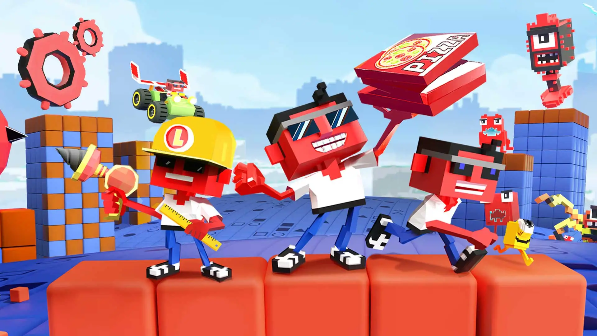 Grafika z gry Lokko. To Nowa gra za darmo na PS5 i Steam. Bardzo kreatywna platformówka 3D