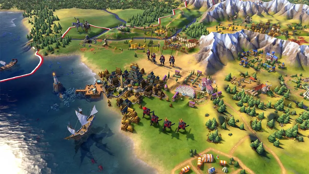 Civilization VI - screen z gry. W promocji kupimy klucz Steam 96 proc. taniej, za 10 zł.