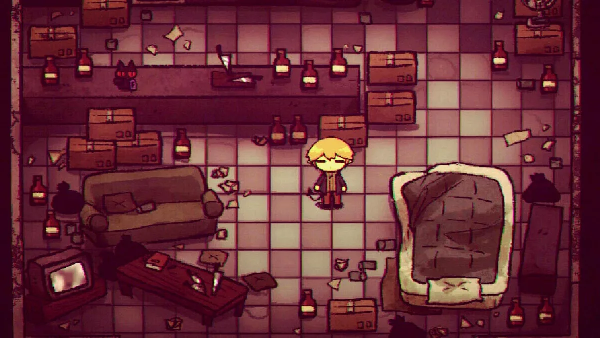 Screen z darmowej gry Everyday Devil. To nowy fabularny horror z perfekcyjnymi ocenami.