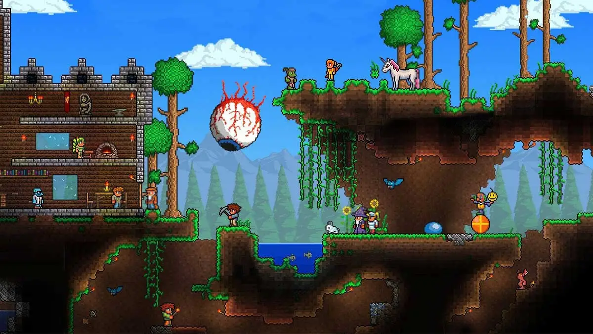 Screen z gry Terraria. Rozdamy 4 klucze Steam za darmo.